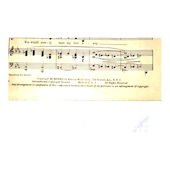 My Silent Love - 1932 Sheet Music - Picture 4 of 4